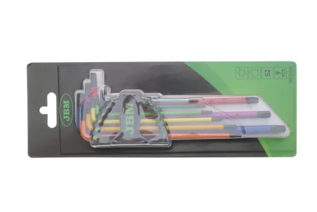 Набір ключів Г-под. Torx T10-T50 (кольорові) JBM 54532