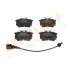 Колодки гальмівні (задні) Skoda Fabia 99-/VW Caddy/Golf 03-16/Passat B5 96-05/Polo 01- (+датчик) DRIVE DRIVE+ DP1010101121 (фото 1)