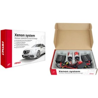 Автолампа H1 P14,5s 35 W прозора AMIO 01935