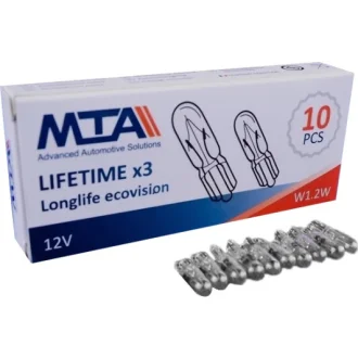 Автолампа W1,2W бесцокольная 1,2 W прозрачная MTA 82130 MC1