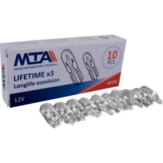 Автолампа W5W W2,1x9,5d 5 W прозрачная MTA 82150 MC1