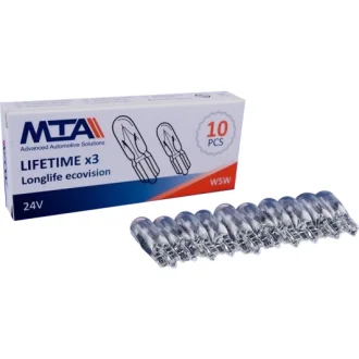 Автолампа W5W W2,1x9,5d 5 W прозрачная MTA 82213 MC1