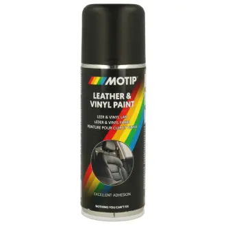 Фарба аерозоль для шкіри 200мл чорна MOTIP 04230