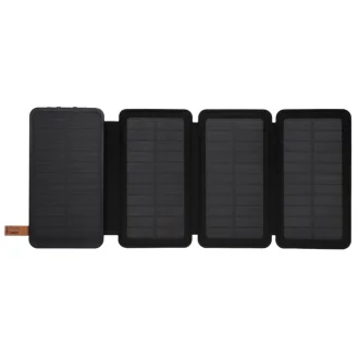 Повербанк 20000 mAh + 4 сонячні панелі, 2 USB вихода, заряд через MicroUSB KVANT WSC15/3