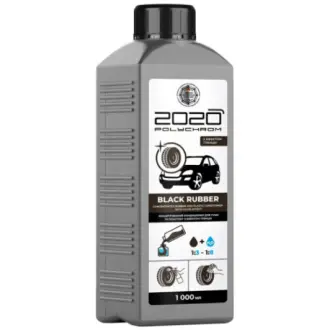 Концентрат чорнителя шин 2020 Black Rubber 6698 1000 мл POLYCHROM 722409
