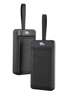 Повербанк 30000 mAh, 3 USB виходи, заряд через MicroUSB/Type-C/iPhone, індикатор заряду чорний AVANTIS A369 BLACK