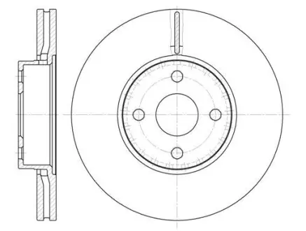 Фото запчастини Гальмівний диск REMSA 670410 Гальмівний диск REMSA 670410