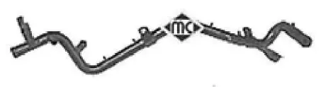 Шланг системи охолодження METALCAUCHO 03084