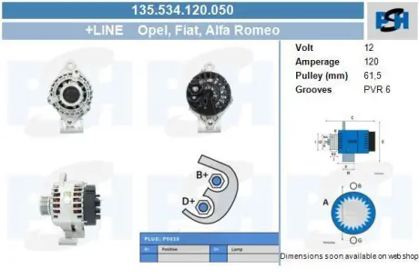 Генератор CV PSH 135534120050