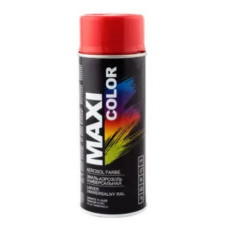 Емаль аерозольна універсальна декоративна RAL 3000 вогненно-червона 400 мл MAXI COLOR MX3000