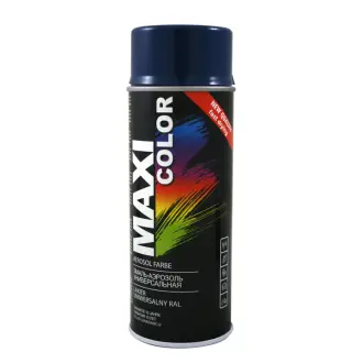 Емаль аерозольна універсальна декоративна RAL 5003 сапфірово-синя 400 мл MAXI COLOR MX5003