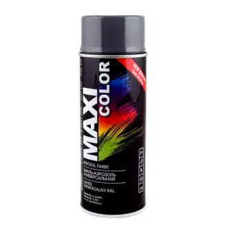 Емаль аерозольна універсальна декоративна RAL 7016 сірий антрацит 400 мл MAXI COLOR MX7016