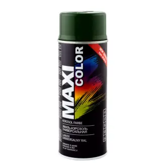 Емаль аерозольна універсальна декоративна RAL 6009 зелена ялинка 400 мл MAXI COLOR MX6009