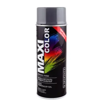 Емаль аерозольна універсальна декоративна RAL 7024 сірий графіт 400 мл MAXI COLOR MX7024