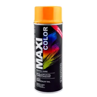 Емаль аерозольна універсальна декоративна RAL 1028 дино-жовтий 400 мл MAXI COLOR MX1028