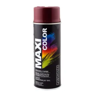 Емаль аерозольна універсальна декоративна RAL 3005 бордова 400 мл MAXI COLOR MX3005