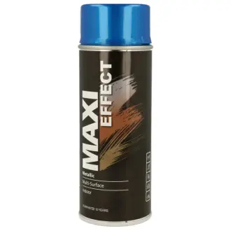 Емаль аерозольна з ефектом металік блакитна 400 мл MAXI COLOR MX0022