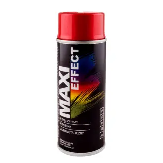 Емаль аерозольна з ефектом металік червона 400 мл MAXI COLOR MX0023