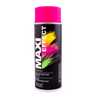 Емаль аерозольна флуоресцентна рожева 400 мл MAXI COLOR MX0020