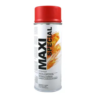 Емаль аерозольна термостійка червона 400 мл MAXI COLOR MX0015