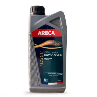 Моторное масло M2200 10W-30 минеральное 1 л ARECA 052170
