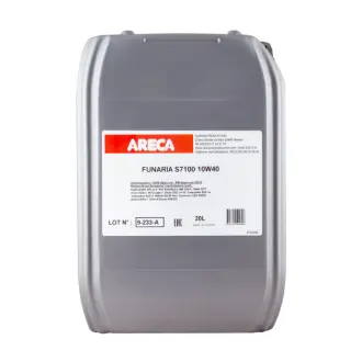 Моторна олива Funaria S7100 10W-60, 20 л ARECA 050960