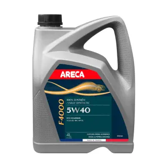 Моторна олива F4000 5W-40 синтетична 4 л ARECA PF011229