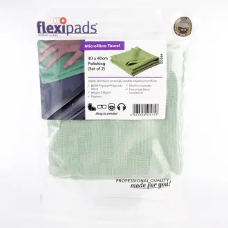 Полотенца безшовные зеленые 40х40 см 300 г/м2 2 шт FLEXIPADS 40535 / GE00003379
