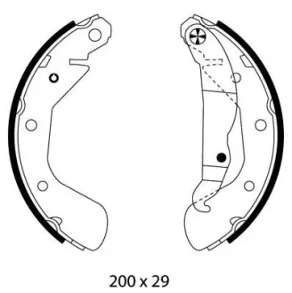 Гальмівні колодки (набір) HELLA 8DB355002461