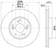Диск гальмівний 54466PRO HELLA 8DD355118761 (фото 1)