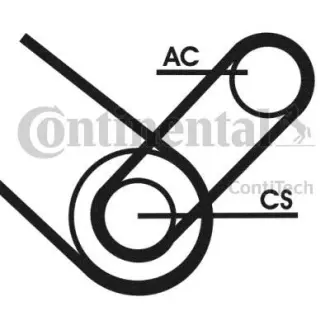 Поликлиновой ременный комплект CONTITECH 4PK874ELASTT1