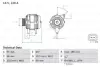 Генератор (14В, 120А, відновлений) OPEL CORSA D, INSIGNIA A, MERIVA B 1.4-1.8 07.08-03.17 BOSCH 0986082380 (фото 1)