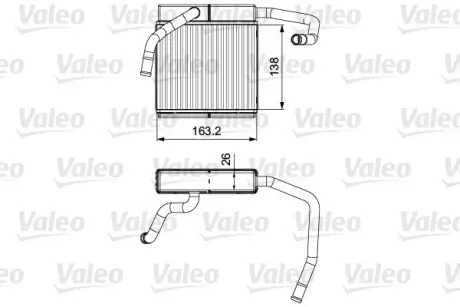 Радіатор пічки FORD VALEO 811552