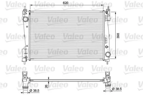 Теплообмінник VALEO 701717