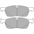 Комплект гальмівних колодок передн, JAGUAR F-PACE, XE, XF II, XF SPORTBRAKE, LAND ROVER RANGE ROVER VELAR 2.0-3.0H 03.15- DELPHI LP3188 (фото 1)