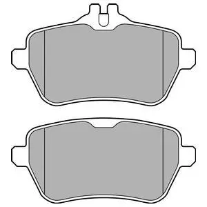 Комплект гальмівних колодок задн, MERCEDES S (C217), S (W222, V222, X222), SL (R231) 2.2DH-4.7 01.12-07.20 DELPHI LP2659