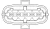 Витратомір повітря (5 pin, модуль) FIAT DOBLO, DOBLO/MINIVAN, IDEA, PALIO, PANDA, PANDA/HATCHBACK, PUNTO, PUNTO/HATCHBACK, SIENA, HYUNDAI ACCENT II, GETZ, LANCIA MUSA, YPSILON 1.3D/1.4/1.5D 01.02- NGK 90502 (фото 2)