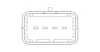 Витратомір повітря (4 pin, модуль) DS DS 4, DS 5, CITROEN C4 GRAND PICASSO II, C4 PICASSO II, C5 III, C8, DS4, DS5, JUMPY II, FIAT SCUDO, PEUGEOT 407, 508 I, 807, EXPERT 2.0D/2.0DH/2.2D 03.06- NGK 90997 (фото 2)