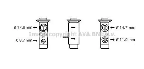 Расширительный клапан, кондиционер QUALITY COOLING AVA BW1089