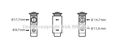 Расширительный клапан, кондиционер QUALITY COOLING AVA OL1461