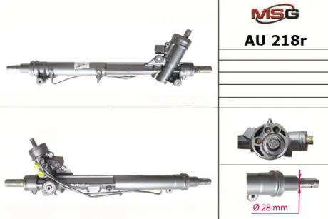 Рульова рейка з ГУР відновлена Audi A6 97-04 Rebuilding MSG AU218R