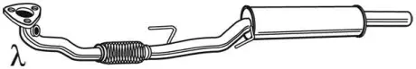 Глушник вихлопної системи середній VW FOX 1.2 04.05-12.11 WALKER 23685