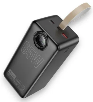Повербанк 30000 mAh, 3 USB виходи, заряд через Type-C індикатор заряду чорний AVANTIS A375 BLACK