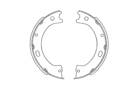 NISSAN колодки ручного гальма Patrol III/V KAVO PARTS KBS-7420