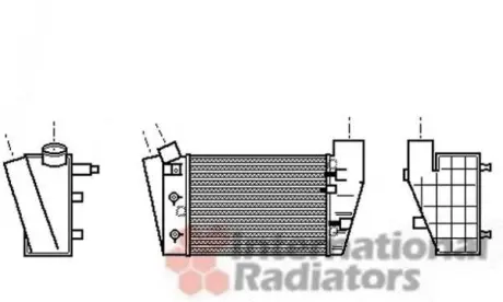 Інтеркулер AUDI A4 2.5D 01- VAN WEZEL 03004188