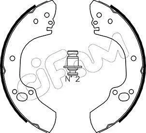 К-кт барабанних колодок OPEL Campo 01- CIFAM 153-312