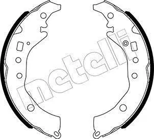 Колодки ручника Subaru Trezia 11-/Toyota Corolla/Yaris 07-17 (228.6x37) METELLI 53-0517