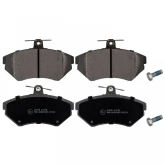 Комплект гальмівних колодок передн, AUDI 100 C3, 80 B4, A4 B5, CABRIOLET B3, COUPE B3, VW PASSAT B5 1.6-2.8 10.86-09.01 BLUE PRINT ADV184269 (фото 1)