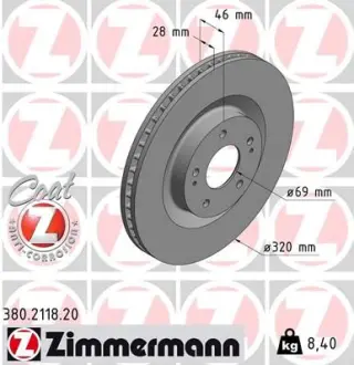 Автозапчастина ZIMMERMANN 380211820