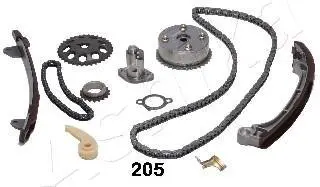 Комплект ланцюга ГРМ Toyota Avensis/Camry 00-09 (ланцюг/натяжник) ASHIKA KCK205V